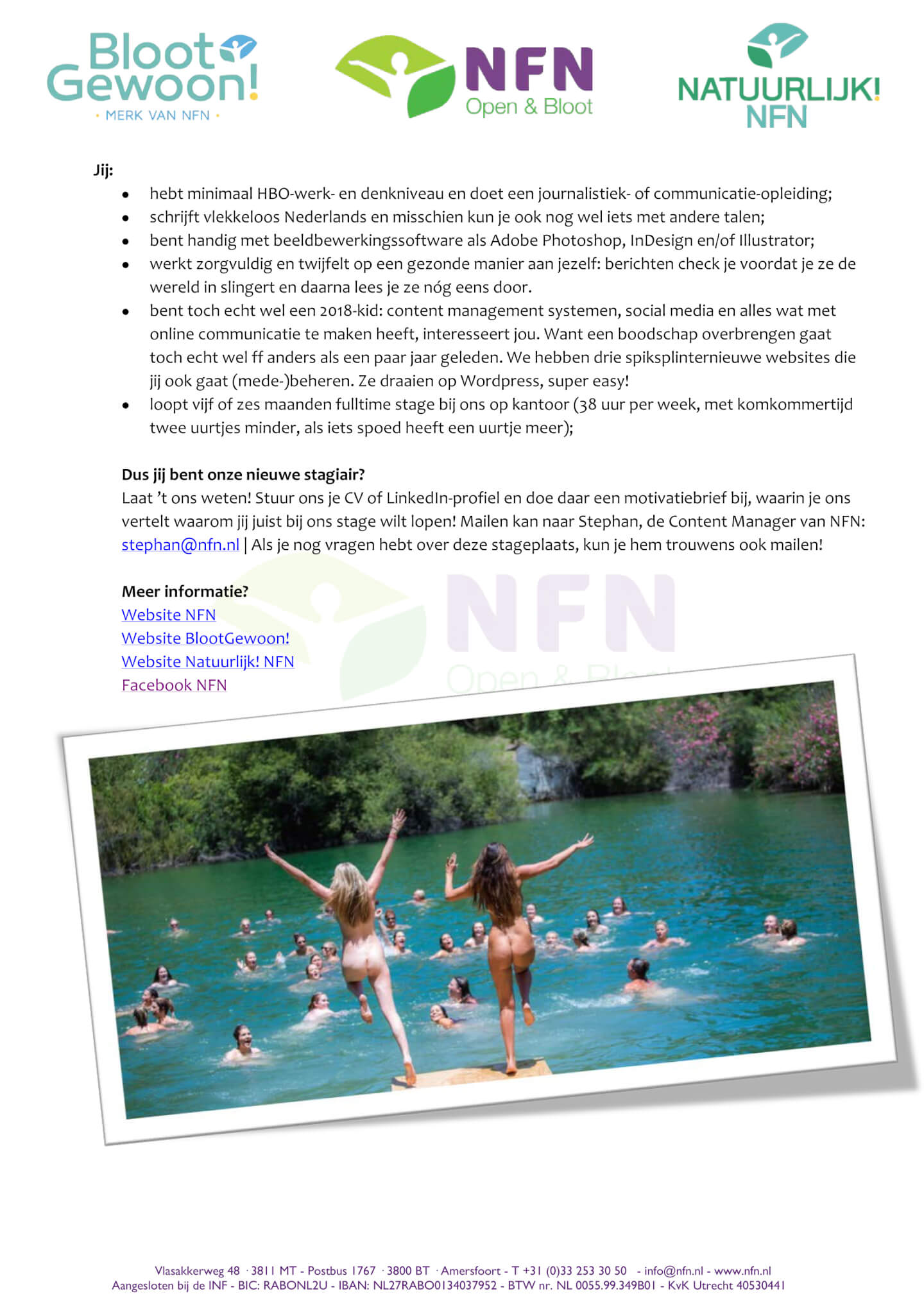 Communicatie Stagiair Vacature