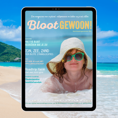 Blootgewoon tablet mock-up