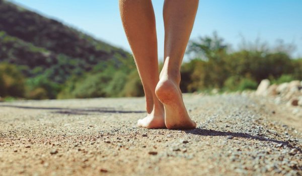 Blote voeten wandelen Blote voeten wandelen