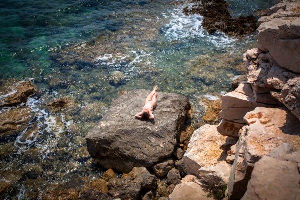 Summer, Beach, Women, Vacations, Croatia,Nudist, Tropical Climate, Sunbathing, Naked